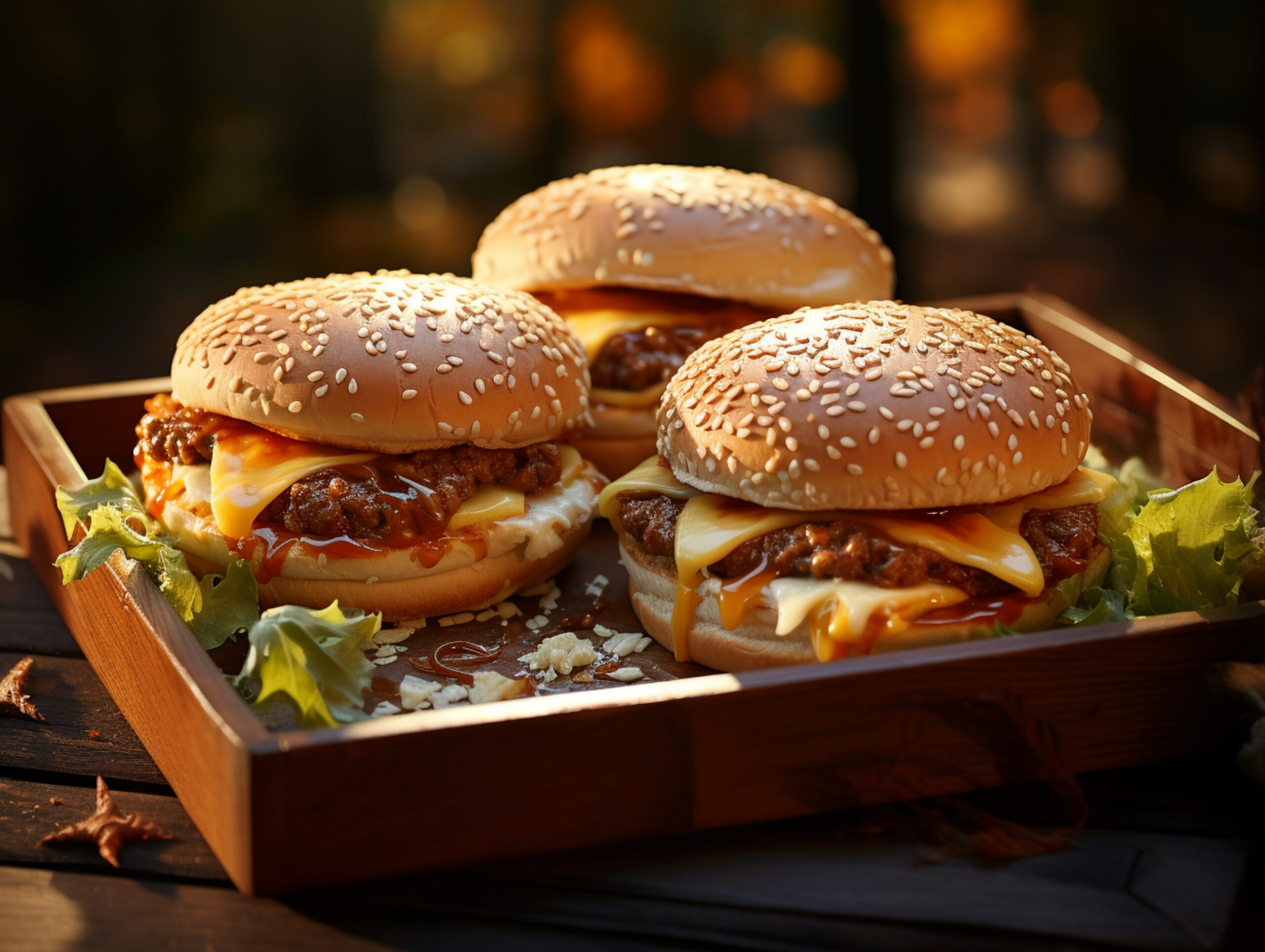 delicious burgers outdoors scaled