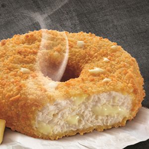 Donetes de pollo y queso fundido